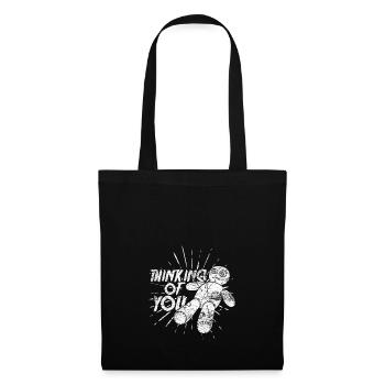 Poupée vaudou costume d'Halloween cadeau fantôme - Sac en tissu - noir - Devant