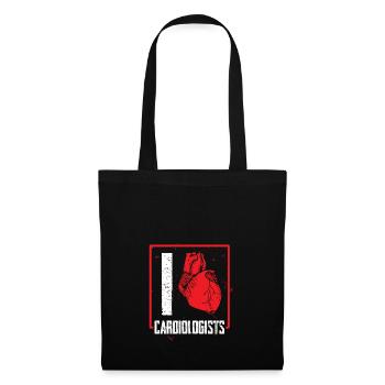 Cardiologue coeur médecin docteur medic cadeau - Sac en tissu - noir - Devant