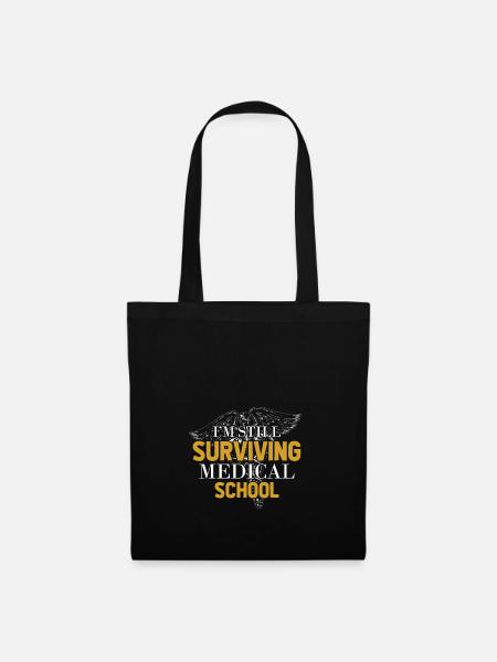 Medicine student doctor doctor gift syringe - Tote Bag - black
