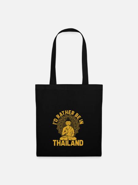 Thailand - Stoffbeutel - Schwarz