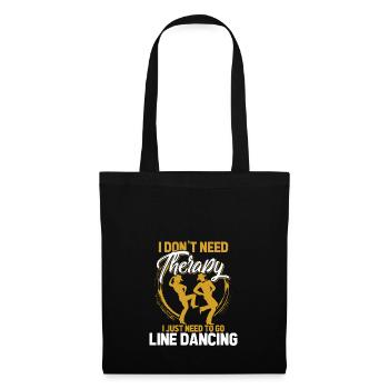Line Dance - Stoffbeutel - Schwarz - Vorne