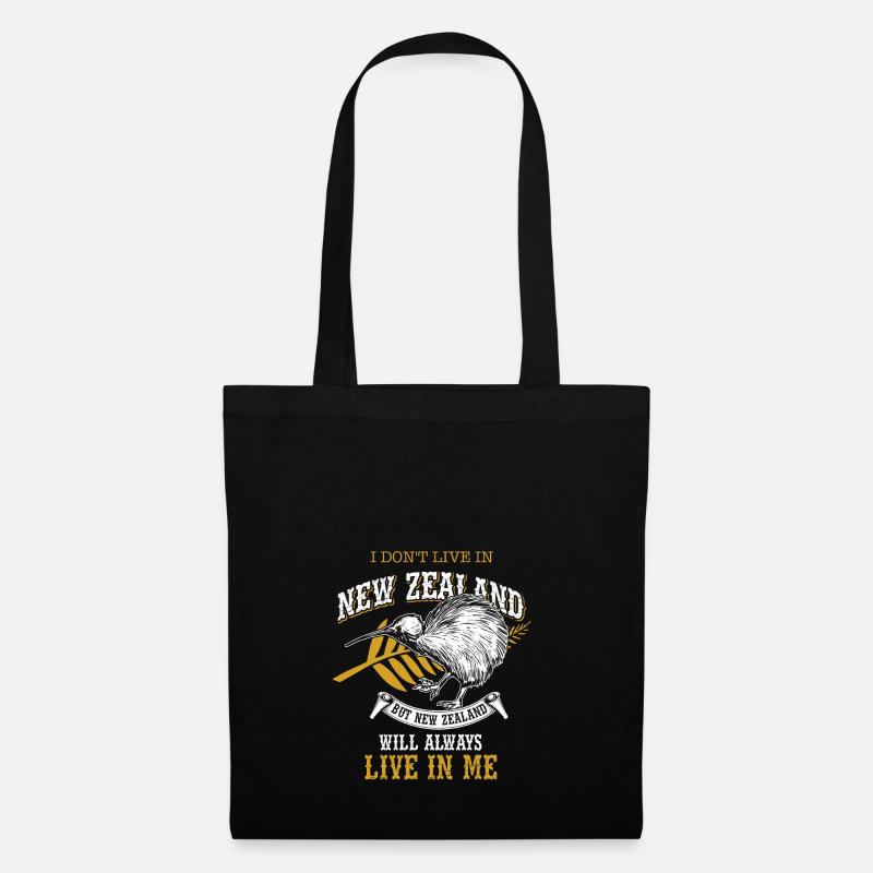 Neuseeland Kiwi Work & Travel Backpack - Stoffbeutel - Schwarz
