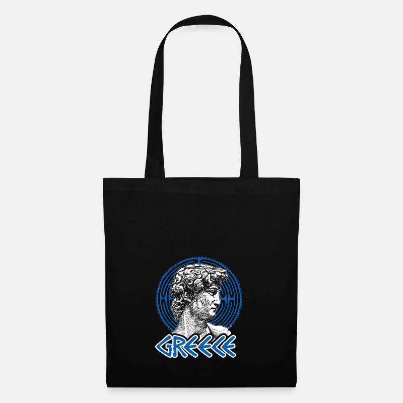 Grèce Grèce Athènes Ancienne patrie - Sac en tissu - noir