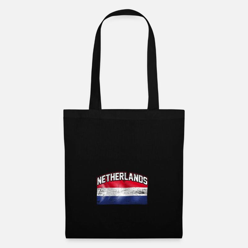Netherlands flag - Tote Bag - black