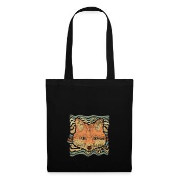 Fuchs - Stoffbeutel - Schwarz - Vorne