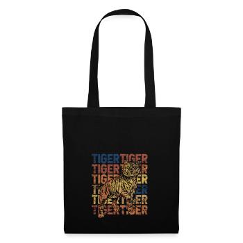 Tiger - Stoffbeutel - Schwarz - Vorne