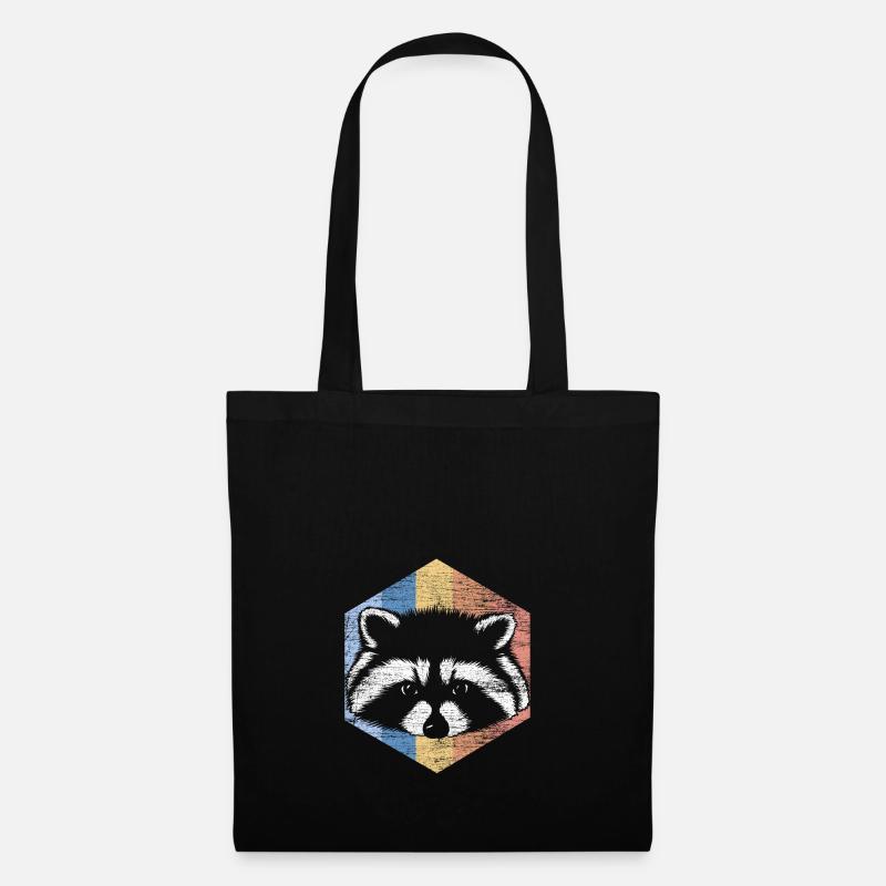 racoon - Tote Bag - black