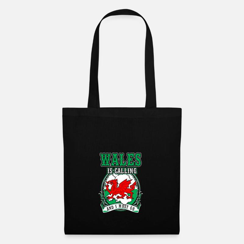 Wales - Stoffbeutel - Schwarz