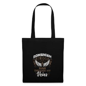 Roumanie - Sac en tissu - noir - Devant