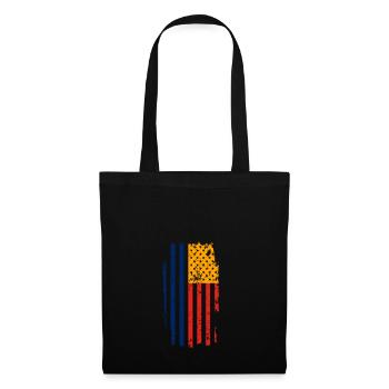 Romania Flag USA America - Tote Bag - black - Front
