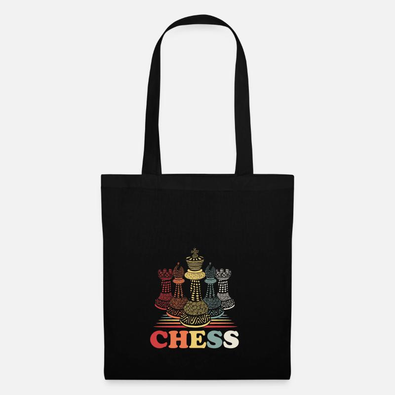 Échecs - Sac en tissu - noir