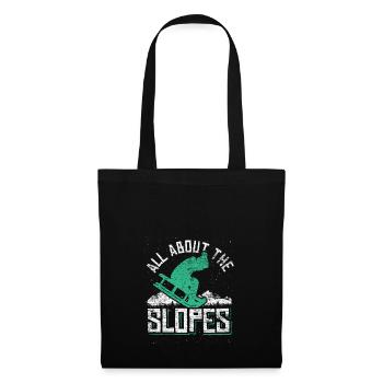 Piste - Sac en tissu - noir - Devant