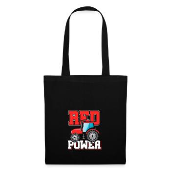 tracteur - Sac en tissu - noir - Devant
