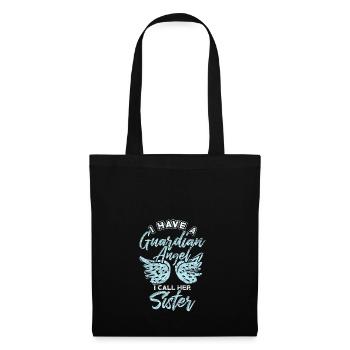 Sœur protectrice - Sac en tissu - noir - Devant