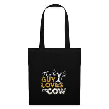 Cowboy Farmer Agriculture Cow Boy Man Farmer - Tote Bag - black - Front