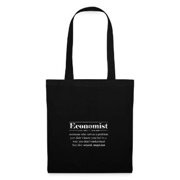 Économiste de l'argent - Sac en tissu - noir - Devant