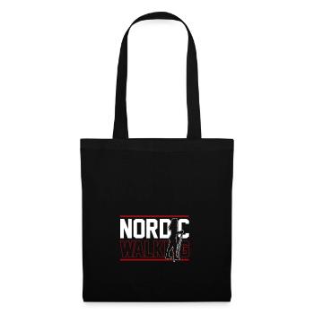 Fitness nordique - Sac en tissu - noir - Devant