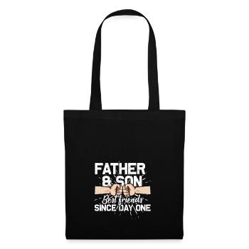 father and son - Tote Bag - black - Front