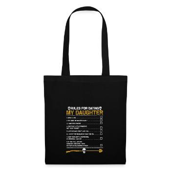 Father daughter boys - Tote Bag - black - Front