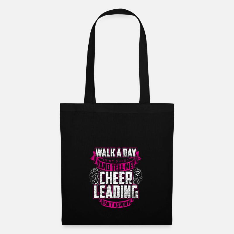 Cheerleading Sport Geschenk - Stoffbeutel - Schwarz