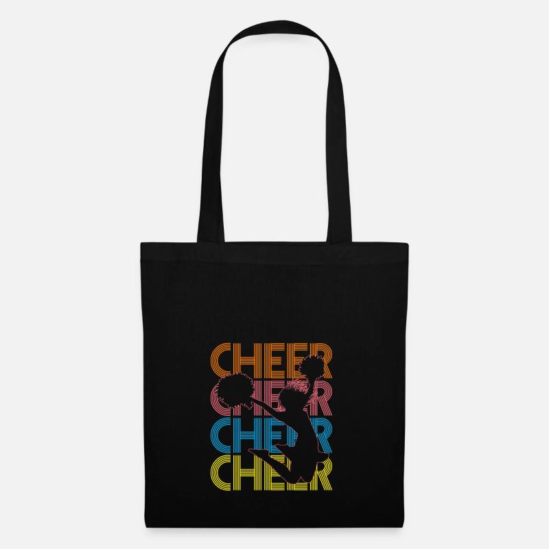 Cheerleading Pompoms - Stoffbeutel - Schwarz