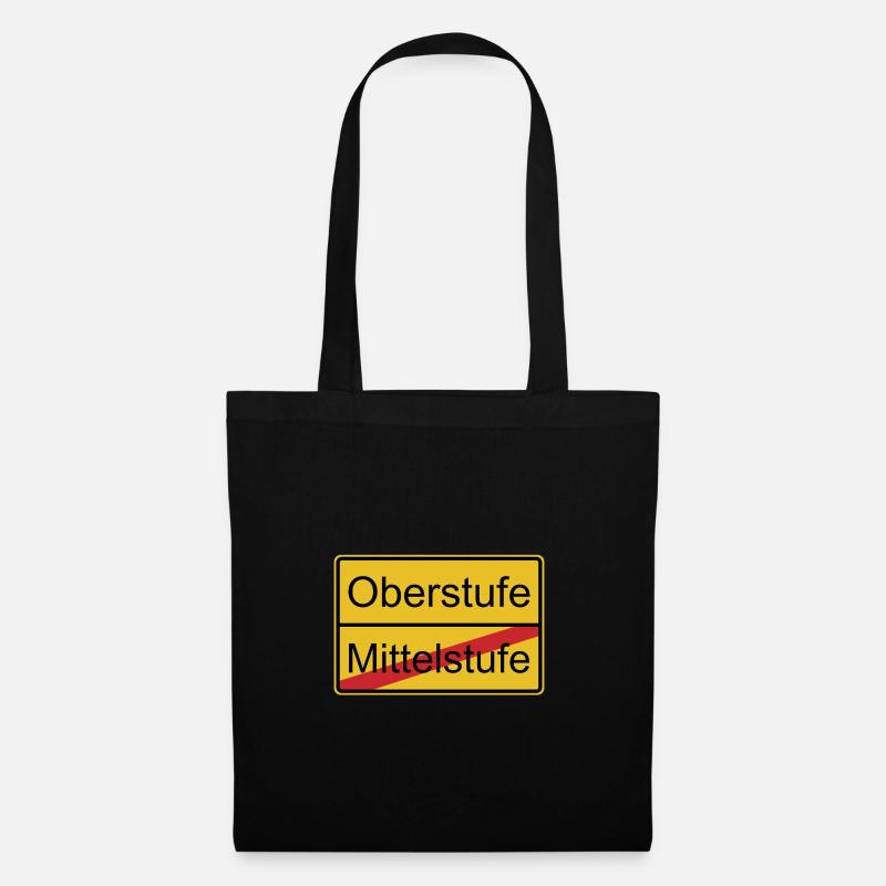 Oberstufe nicht Mittelstufe - Stoffbeutel - Schwarz