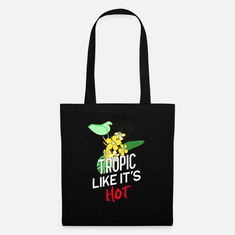 Tropic like it's hot! - Stoffbeutel - Schwarz