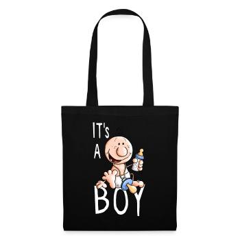 It's a Boy - Boys - Gift - Baby - Babies - Cute - Tote Bag - black - Front