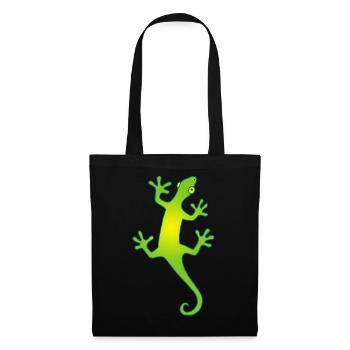 green and yellow manga lizard - Tote Bag - black - Front