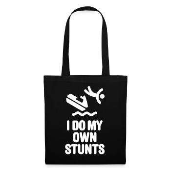 Jet-Ski PWC Jet-Boat Jetski I do my own stunts - Tote Bag - black - Front