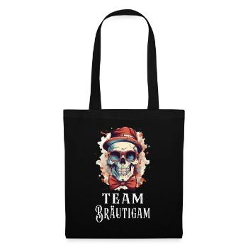JGA Team Groom Skull Stag Party - Sac en tissu - noir - Devant