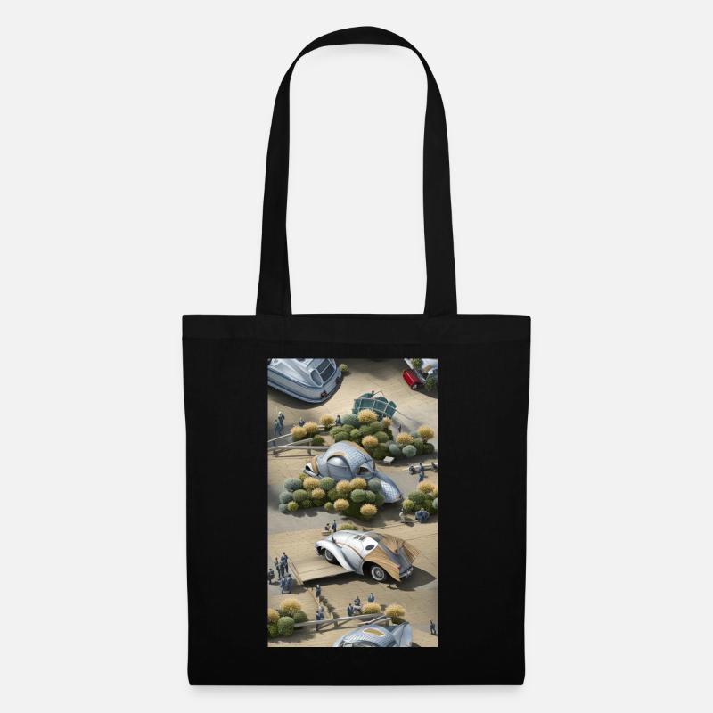 Futuristic car - Tote Bag - black