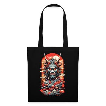 Vintage Japan Oni Demon Ukiyo-E Otaku Design - Tote Bag - black - Front