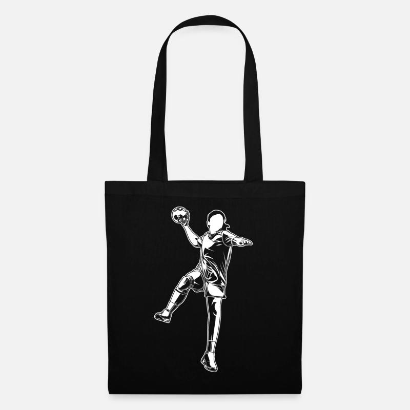 Joueuse de handball - Sac en tissu - noir