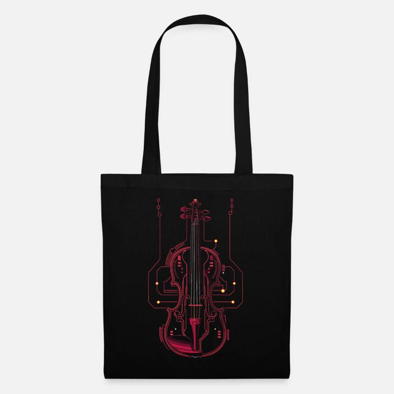 Violin Drawing - Tote Bag - black