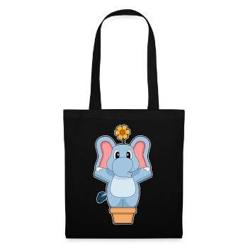 Elephant Flower - Tote Bag - black - Front