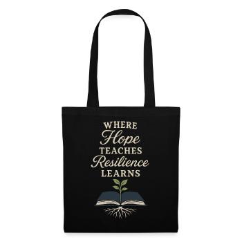 Personnel pour l'enseignant en éducation alternative Deuxième - Sac en tissu - noir - Devant