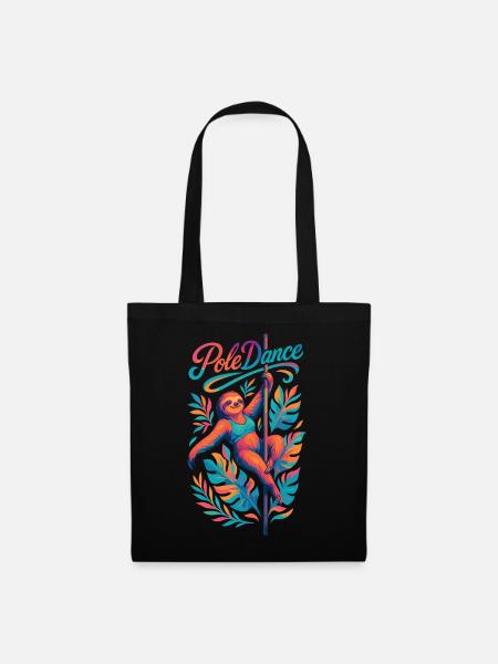 Paresseux Pole Dance Pole Dancer Drôle Cadeau - Sac en tissu - noir
