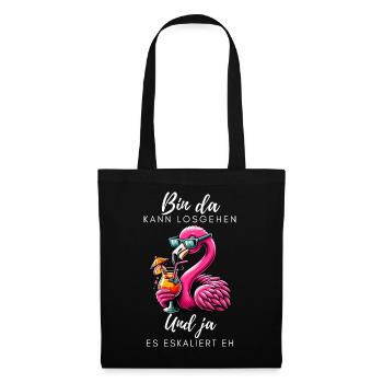 Flamingo Cocktail Party - Tote Bag - black - Front