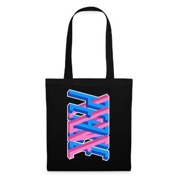 Love & Peace – Graffiti Style Love & Freedom - Tote Bag - black - Front