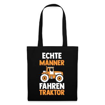Tractor Farmer Farmer Tractor Driver Tractor - Tote Bag - black - Front