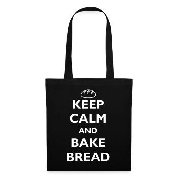 KEEP CALM AND BAKE BREAD - BÄCKER - BROT BACKEN - Tote Bag - black - Front