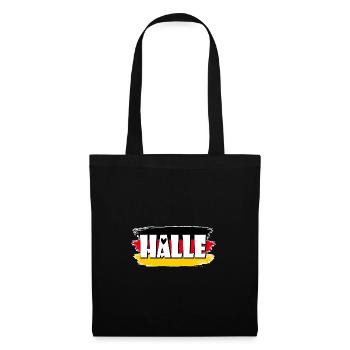 Hall, City, Germany, Flag - Tote Bag - black - Front