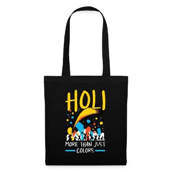 Happy Holi Greetings Hinduism Indian Festival - Tote Bag - black - Front
