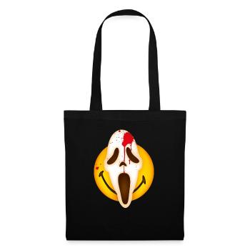 Smiley Scream Mask - Sac en tissu - noir - Devant