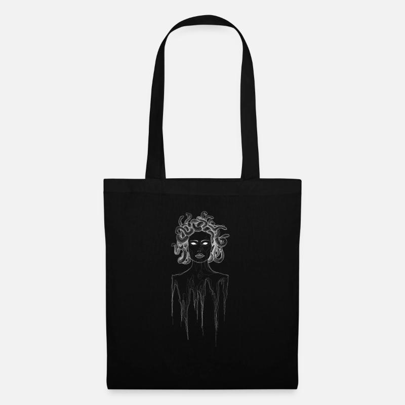 méduse - Sac en tissu - noir