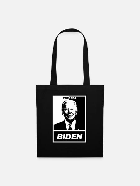 Vote for biden simple white - Stoffbeutel - Schwarz