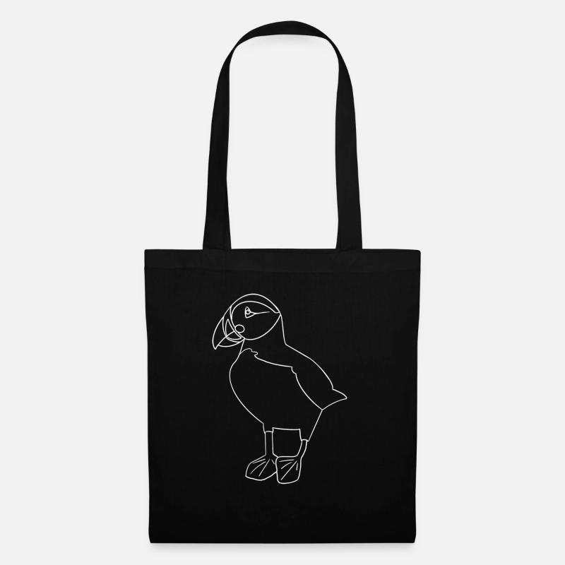 puffin papageientaucher - Stoffbeutel - Schwarz
