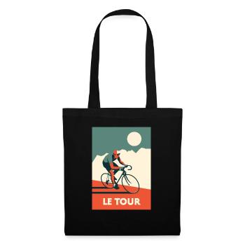 Die Tour - Vintage - Stoffbeutel - Schwarz - Vorne