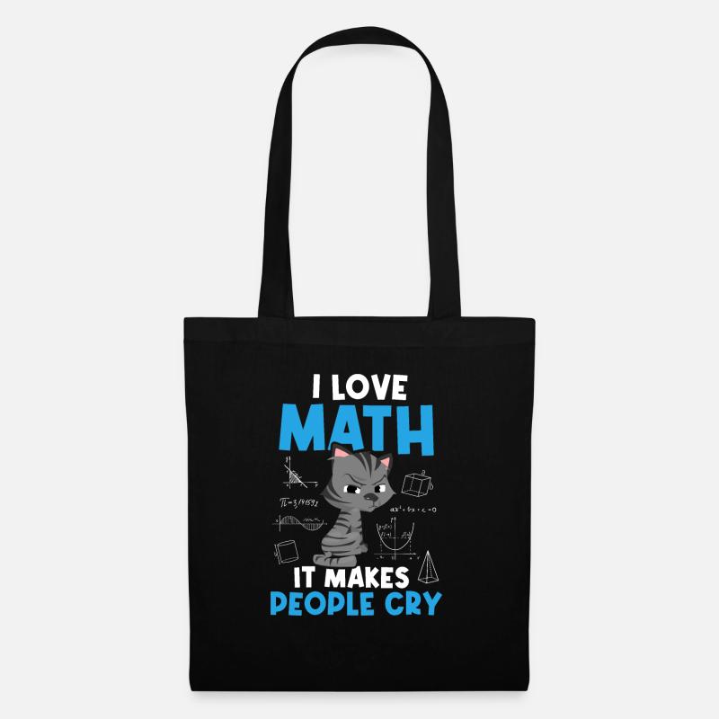 Ich Liebe Mathe Mathematik Nerd Mathematiker - Stoffbeutel - Schwarz